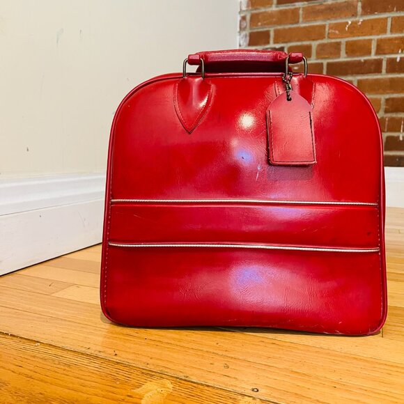 Vintage Colonial Bowling Bag RED Made In USA - Picture 5 of 16
